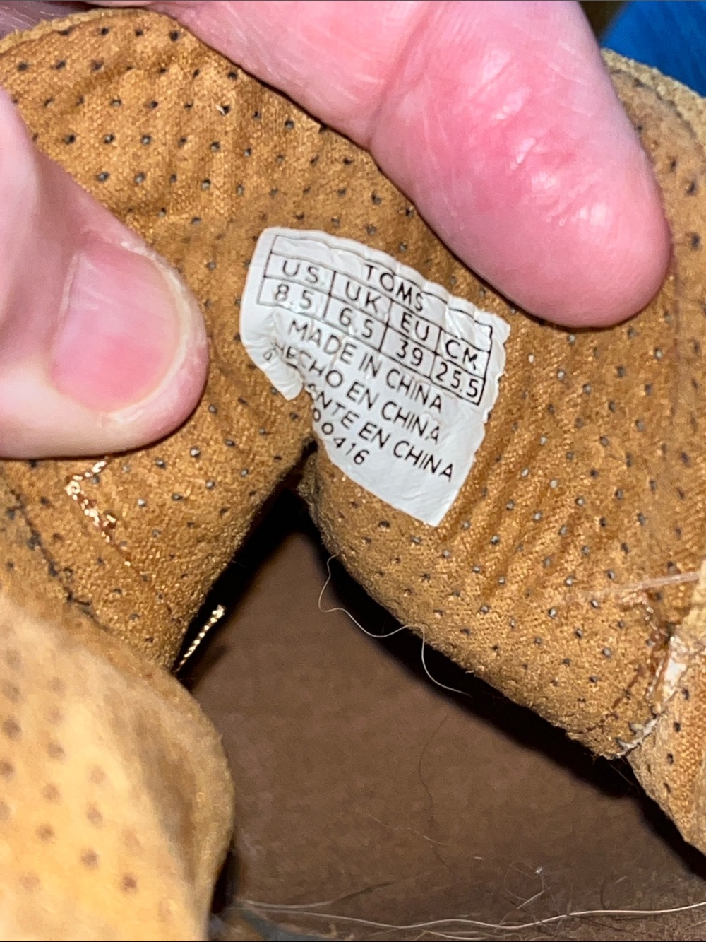 Toms Women's Suede Lace-Up Ankle Booties in Tan - Picture 12 of 12